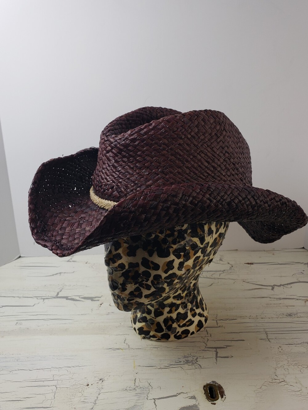 Paramount Outdoors 'Mossy Oak' Straw Cowboy Hat in Oxblood Brown - OS Unisex